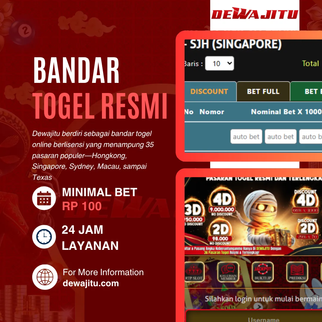 Dewajitu 🌍 Situs Bandar Togel Resmi dengan 35 Pasaran Internasional & Diskon 4D Hingga 66%